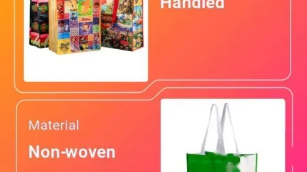 L'impression de logo de produits tendance chauds recyclent le sac à provisions non tissé stratifié par ultrasons